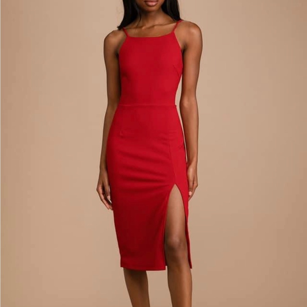 New Red Bodycon dress